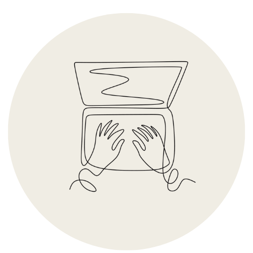 Writer crafting long-form blog content