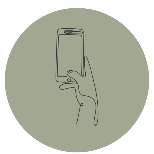 Social media management strategy planning on screen
